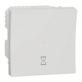 Interrupteur temporisé Unica - 5min à 8h - 10A - Blanc