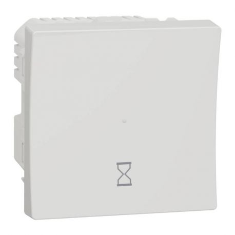 Interrupteur temporisé Unica - 5min à 8h - 10A - Blanc