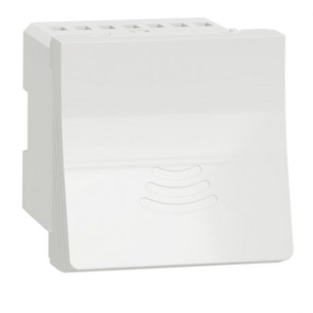 Sonnette électronique Unica - 70dB/1min - 230Vca - 2 modules - Blanc