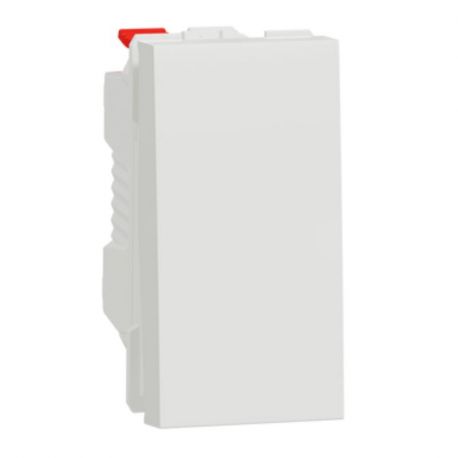 Va-et-vient Unica - 1 module - 10AX - Blanc antimicrobien