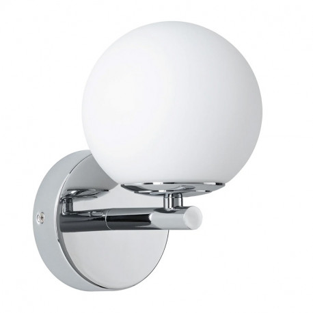 Applique luminaire sphérique Gove Paulmann - Avec ampoule - 5W - IP44 - 400lm - 3000K - Chromé/satiné