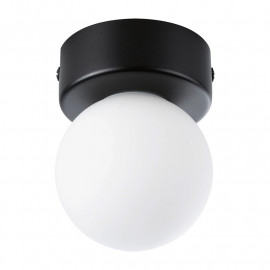 Plafonnier sphérique Gove Paulmann - Sans ampoule - IP44 - G9 - Noir mat/satiné