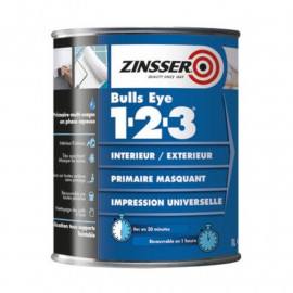 Primaire masquant universel Bulls Eye 1-2-3® Zinsser - Blanc