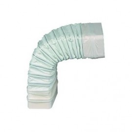 Coude à angle variable 0°-90° CAV pour conduit rectangulaire PVC rigide - 55 x 220mm