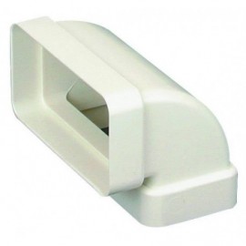 Coude vertical 90° CV pour conduit rectangulaire PVC rigide - 55 x 110mm
