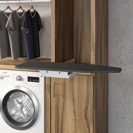 Planche à  repasser pliable Iron Emuca - Pour dressing - Acier et bois