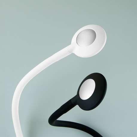 Applique LED flexible Kuma Emuca - Col de cygne - avec détecteur tactile - 2 USB - 4000K - Blanc