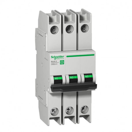 Disjoncteur Ring 8A Multi9 C60BPR Schneider Electric - 3 pôles - 10kA / 480Y-277V - Courbe C - Norme UL489