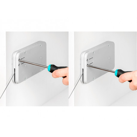 Emuca Mecanisme pour portes abattant Miniwinch avec cache, 4 Kg, Plastique gris, Acier et Plastique, 1 ut.