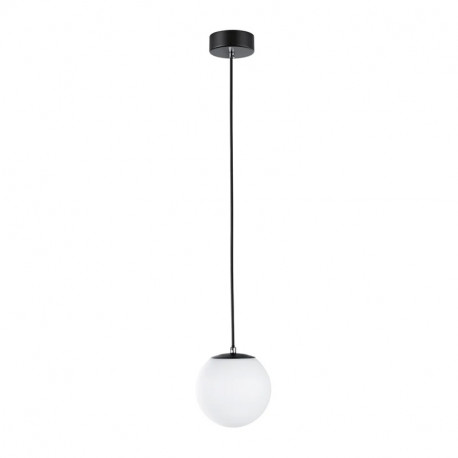 Luminaire sphérique en suspension Gove Paulmann - Avec ampoule - 9W - IP44 - 900lm - 3000K - Noir mat/satiné