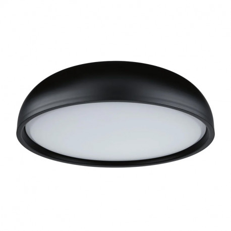 Plafonnier LED Oka Paulmann - Avec ampoule - 24W - 3000K - 950lm - Noir mat