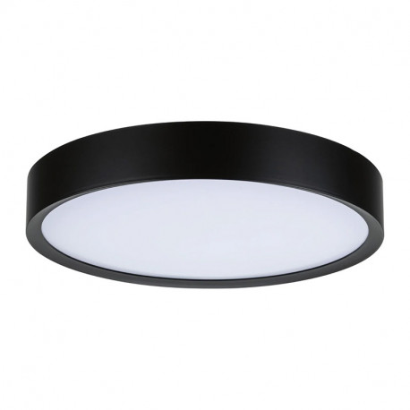 Plafonnier LED Tega Paulmann - Avec ampoule - 22,5W - 3000K - 1200lm - Noir mat