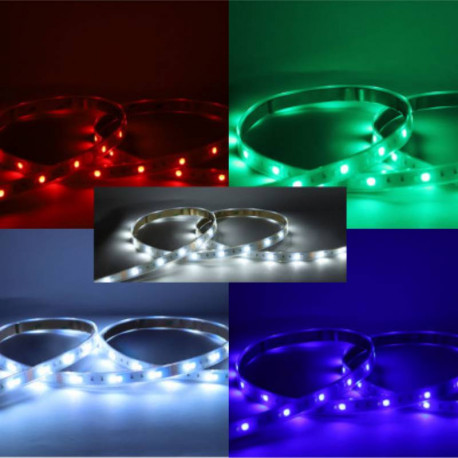 Ruban LED Miidex - 9W/m - RGB+W - 24Vdc - 5m - IP67 - Dimmable