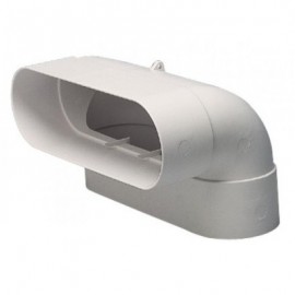 Coude vertical 90° Minigaine pour conduits rigides PVC - 60 x 200mm