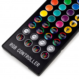 Emuca Kit de bande LED Octans RGB avec telecommande et contrà´le WIFI via APP (5V DC), 4 x 0,5 m, Plastique, 1 ut.