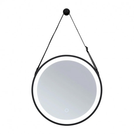 Miroir rond salle de bains LED Miro Paulmann - Avec suspension - Gradable - Tunable White - 7,5W - 200lm - Noir