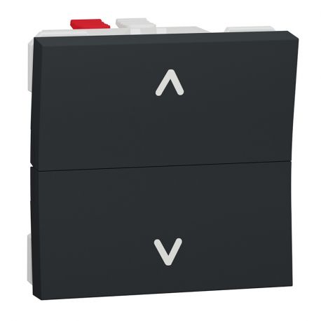 Commande pour volets-roulants Unica - Bouton-poussoir - 6A - Anthracite