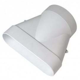 Raccord mixte Minigaine pour conduits rigides PVC - 60 x 200mm - ø125mm