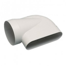Coude mixte horizontal 90° Minigaine pour conduits rigides PVC - 60 x 200mm - ø125mm