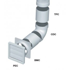 Réduction multi-diamètres RMC 100 pour conduits rigides ronds PVC - ø100mm à ø130mm