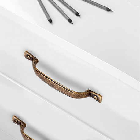 Lot de 20 poignées pour meuble Nairobi - Entraxe 96 mm - Zamak - Bronze
