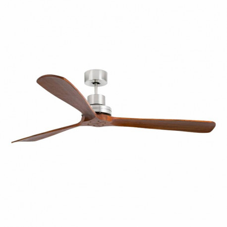 Ventilateur de plafond Lantau XL Faro - 28m² et plus - Moteur DC - Nickel/bois