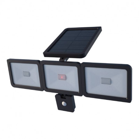 Projecteur solaire Xenon Pulse Watt & Home - 8h - 1500lm - Noir