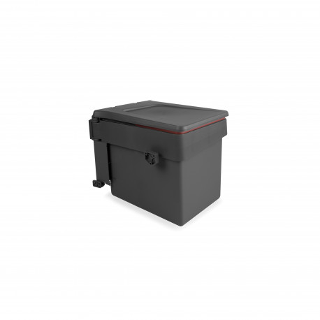 Poubelle pour fixation sur porte Emuca - 15L - Plastique - Antracite