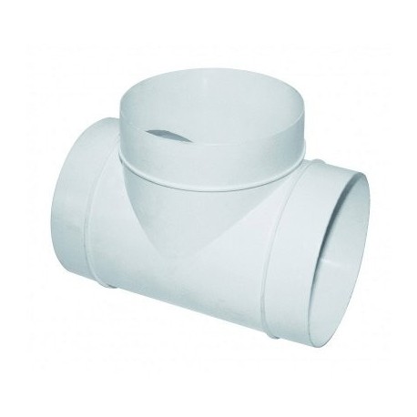 Té circulaire horizontal 90° pour conduit rond PVC rigide - ø 125mm