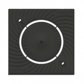 Support plaque ColorLINE ø80mm Aldes - Noir