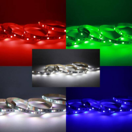 Ruban LED nu Miidex - 9W/m - RGB+W - 12Vdc - 5m - IP20 - Dimmable