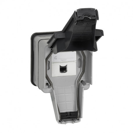 Prise RJ45 étanche Plexo Legrand - Complet - IP66 - gris