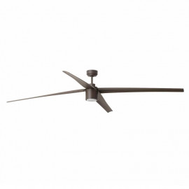 Ventilateur de plafond Attos XL Faro - 28m² - Moteur DC - LED - Marron