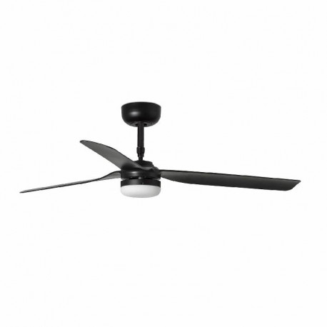 Ventilateur plafonnier lumineux Punt Faro - Connecté - 17,6m² - Moteur DC - Noir
