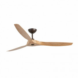 Ventilateur de plafond Morea Faro - 28m² - Marron - Moteur DC
