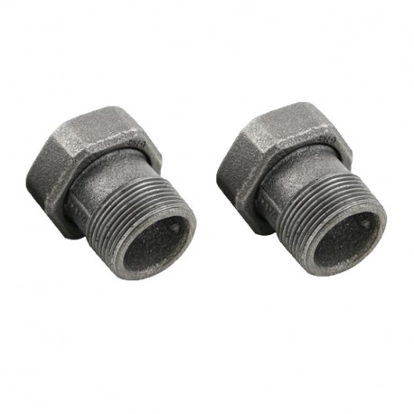 Jeu de 2 raccords unions Grundfos - RU R 1"1/4 - Fonte