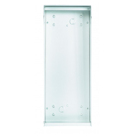 Boitier visiere 1 rangée Urmet - Pour plaques à boutons vidéo 1 rangée H.270mm - Aluminium