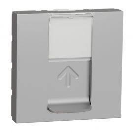 Prise RJ45 Unica - Cat.5e UTP - 2 modules - Alu
