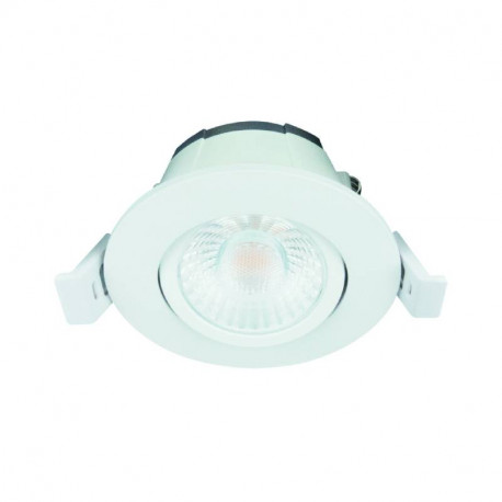 Spot LED'Up Universal Europole - 6W - 4000K - Orientable - Encastré - Blanc