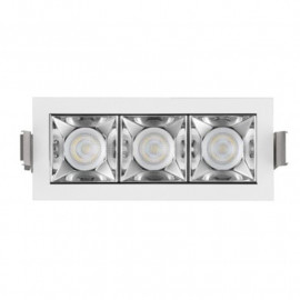 Plafonnier LED intérieur blanc Luxolum - 9W - 500LM - 105x45 - 3000K - Dimmable