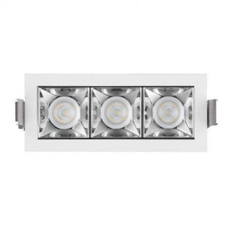 Plafonnier LED intérieur blanc Luxolum - 9W - 500LM - 105x45 - 3000K - Dimmable