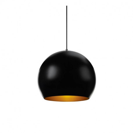 Suspension décorative Luxolum - Ø25cm - E27 - Noir/doré