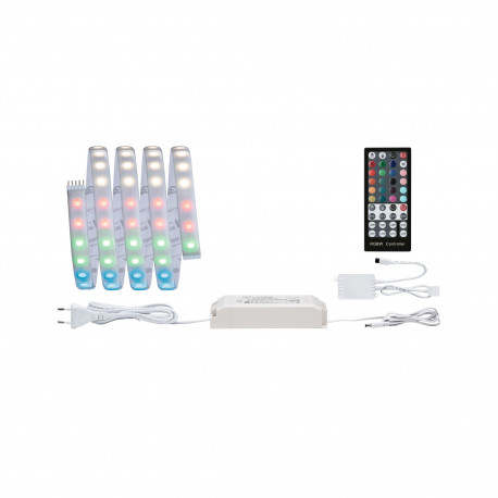 MaxLED 1000 ruban LED RGBW Kit de base 1,5m IP44 18W 1000lm/m 72LEDs/m RGBW 25VA