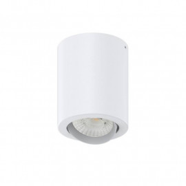 Plafonnier rond Be-Led - Saillie - Orientable - 10W - IP20 - Blanc