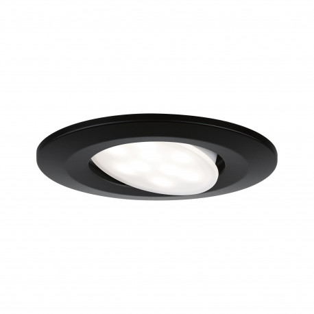 Spot LED rond orientable Calla Paulmann - IP65 - 6W - 4000K - Noir - Non dimmable