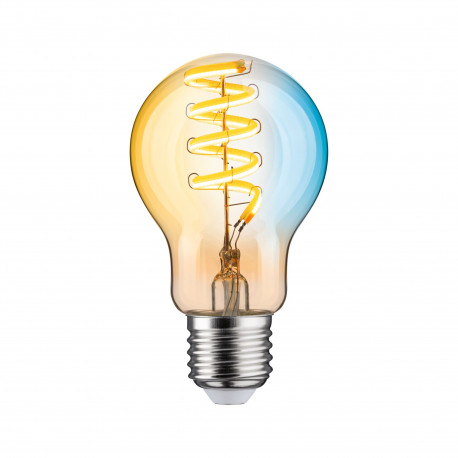 Ampoule LED filament Smart Home Zigbee Paulmann - E27 - 7.5W - 2200/5500K - Dimmable - Doré