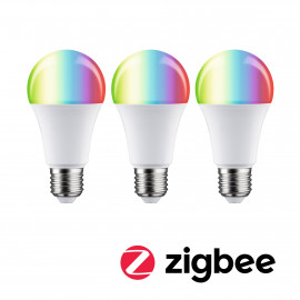 Standard 230 V Ampoule LED E27 Smart Home Zigbee  3x1055lm 3x11W RGBW+ gradable Dépoli