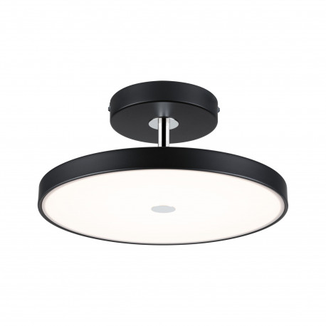 Plafonnier LED Hildor 3-Step-Dim 2700K 2100lm 230V 26,5W gradable Noir mat, Chrome