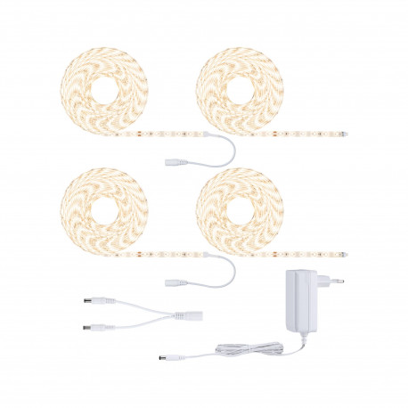 SimpLED ruban LED Blanc chaud Kit complet 20m 45W 280lm/m 60LEDs/m 3000K 48VA