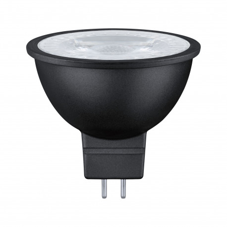 Standard 12 V Réflecteur LED 3-Step-Dim 445lm 6W 3000K gradable Noir mat